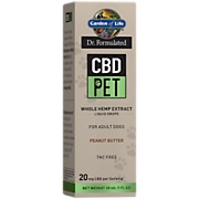 Shop Garden of Life Dr. Formulated CBD Pet Whole Hemp Extract Liquid Drops for Adult Dogs - 20 MG - Peanut Butter (1 fl oz) and more