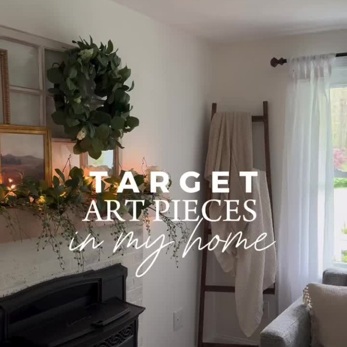 user image by @home_bycourt, 16&#34;x20&#34; Oil Painted All Over Floral Framed Wall Art - Threshold&#8482; designed with Studio McGee: Beige Frame, Botanical Theme
