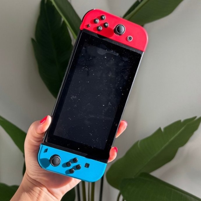 user image by @adriannafaye_, Nintendo Switch with Neon Blue and Neon Red Joy-Con