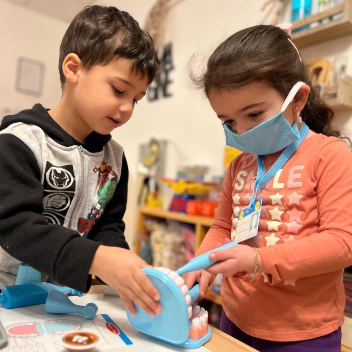 user image by @rasconas_rascals, Melissa &#38; Doug Super Smile Dentist Kit With Pretend Play Set of Teeth And Dental Accessories (25 Toy Pieces)