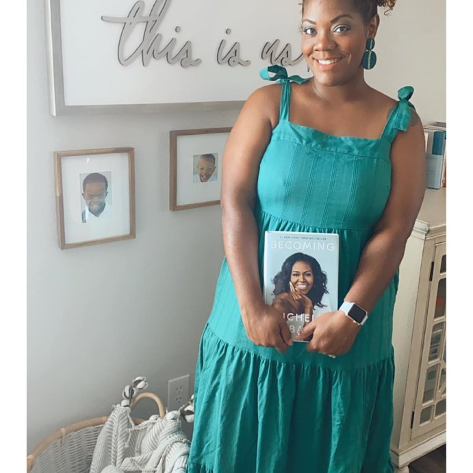 user image by @momof3kellic, Becoming - by Michelle Obama