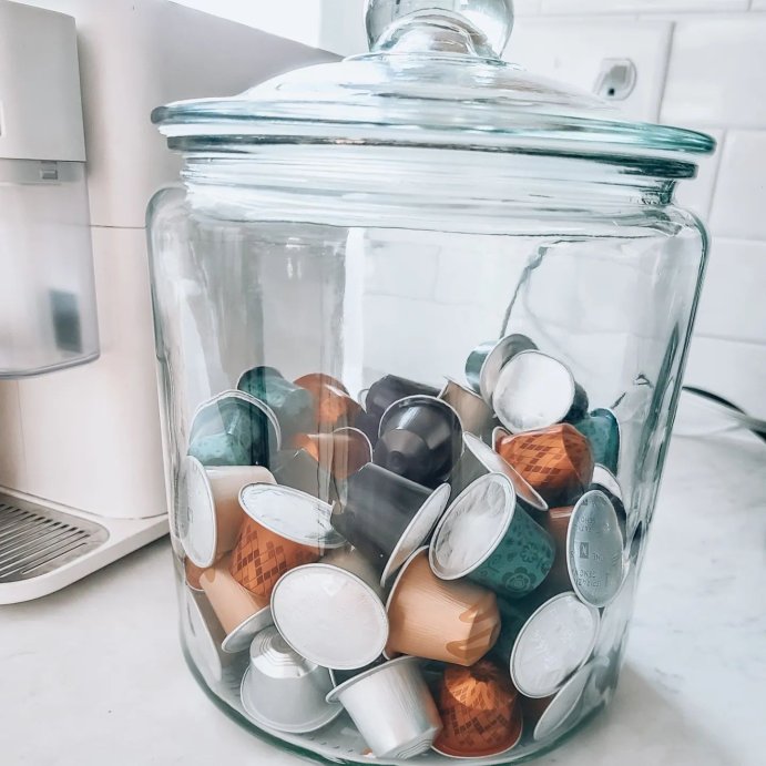 user image by @stayawhile_mama, 138oz Glass Jar and Lid - Threshold&#8482;: Clear Glass Container, Cookie &#38; Candy Storage, Hand Wash, 9.54&#34; Height