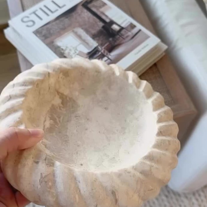 user image by @our_sweet_haven, Twisted Edge Marble Dish Cream - Threshold&#8482; designed with Studio McGee