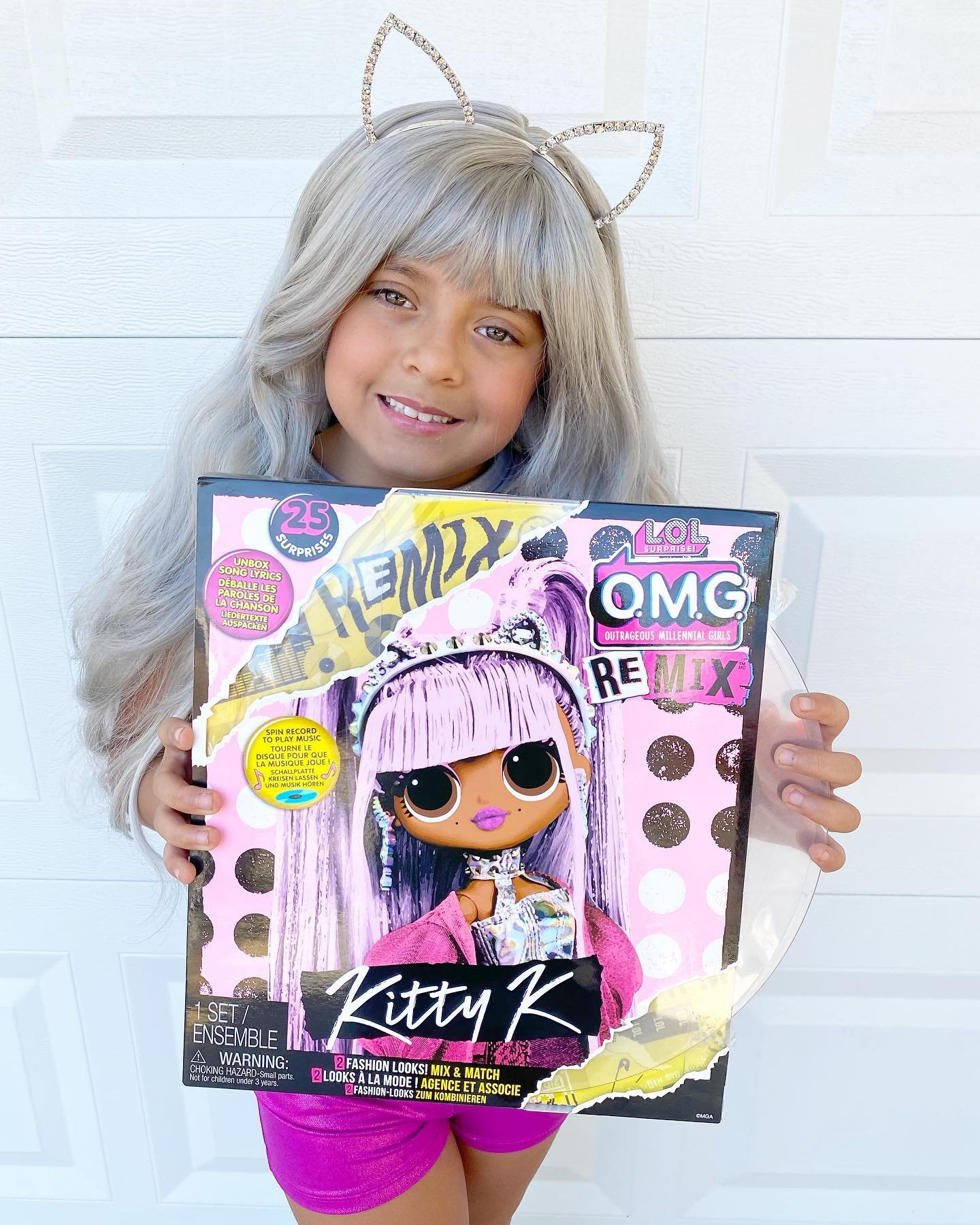 user image by @the.lopez.triplets, L.O.L. Surprise!  O.M.G. Remix Kitty K Fashion Doll &#8211; 25 Surprises with Music