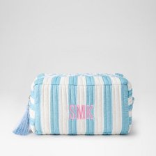 Shop Block Print Travel Pouch, Large, Sky Blue and more