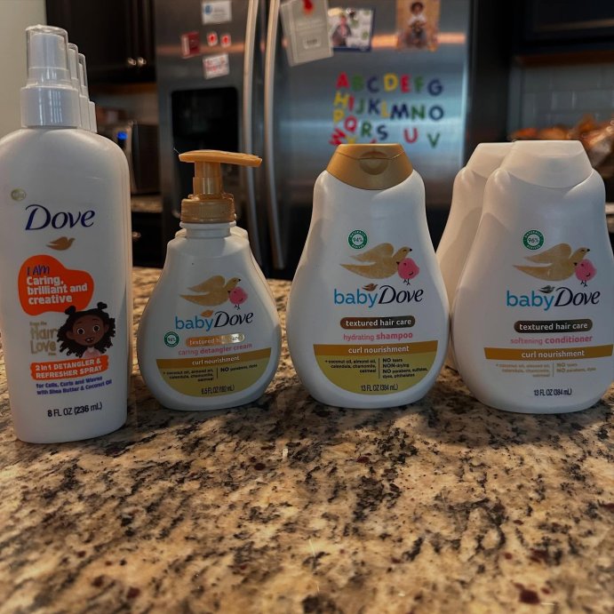 user image by @ocean_irick, Baby Dove Textured Hair Care Detangling Cream - 6.5 fl oz