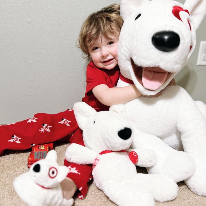 user image by @spearcemcguire, 24&#34; Bullseye Dog Stuffed Animal