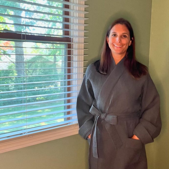 user image by @itskatieh143, Women's Waffle Short Robe - Auden™