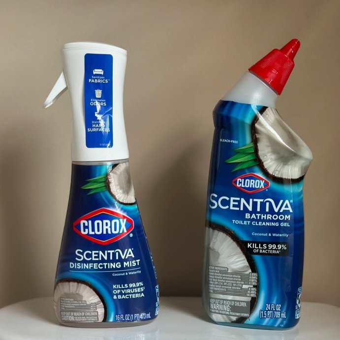user image by @_cmesser, Clorox Scentiva Coconut &#38; Waterlily Toilet Cleaning Gel - 24 fl oz