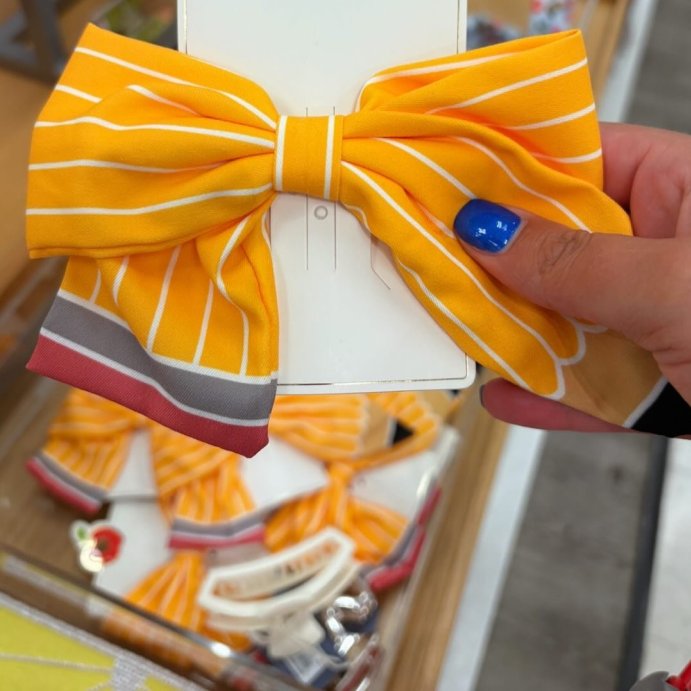 user image by @msowenssparkles, Teacher Pencil Hair Bow Clip - Yellow
