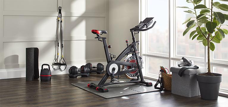 Shop Nike 4mm Yoga Mat, Black, Bowflex SelectTech 840 Adjustable Kettlebell, 8-40-Ibs, TRX Training Fit System Suspension Trainer, Indoor/Outdoor, Black, Bowflex SelectTech® 552 Adjustable Dumbbell, 5-52.5-lbs, Single, JRNY Membership Included, Shock Athletic Gym Foam Flooring, 48-in, 4-pc, Schwinn IC3 Indoor Cycling Bike, Hypervolt 2 Percussion Massage Gun, Everlast Stretch Tube Pro Kit, 4-pk and more