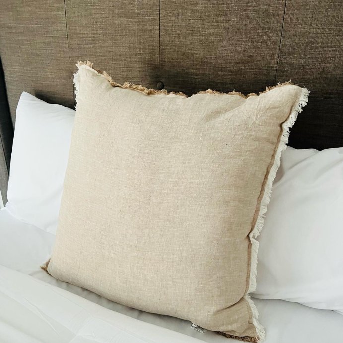 user image by @targetmama26, Oversized Reversible Linen Square Throw Pillow with Frayed Edges - Threshold™ designed with Studio McGee