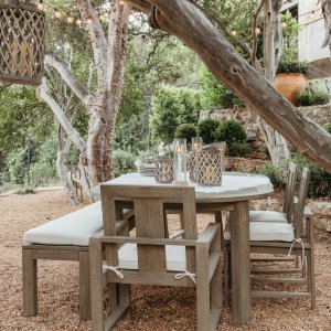 Indio Eucalyptus Outdoor Dining & Armchairs | Pottery Barn