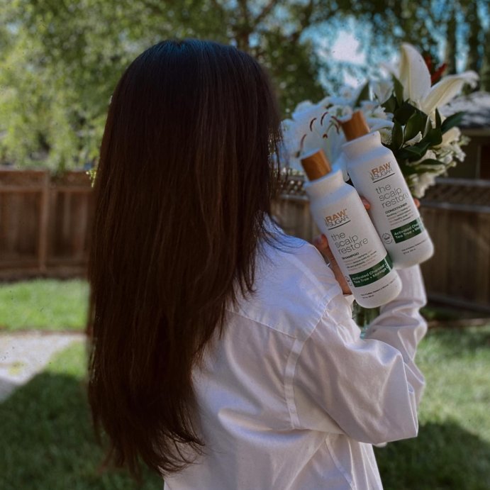 user image by @myfashionseries, Raw Sugar The Scalp Restore Shampoo - Jojoba + Aloe + Niacinamide - 18 fl oz