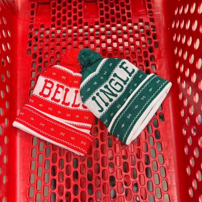 user image by @alleyezonfindz, Mighty Fine 2 Pack Jingle Bells Hat