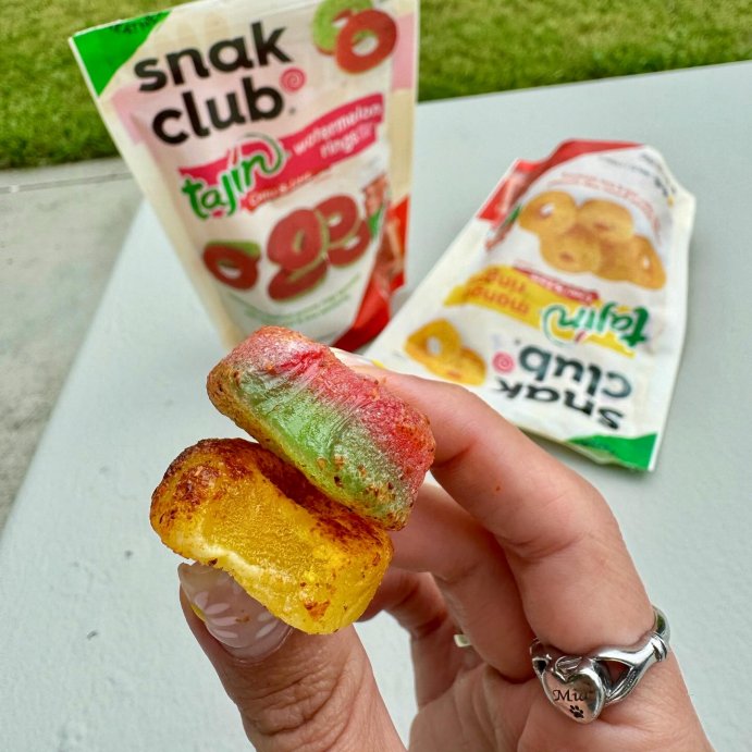 user image by @amayzingeats, Snack Club Tajin Watermelon Rings Candy - 7oz