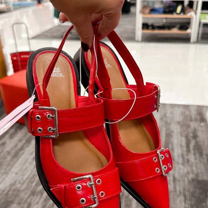 user image by @mytargetaddiction_, Women's Peyton Double Buckle Slingback Flats with Memory Foam Insole - Wild Fable™