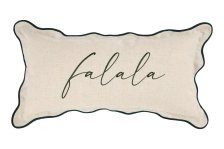 Shop Coussin décoratif de Noël festonné en lin FaLaLa C and more