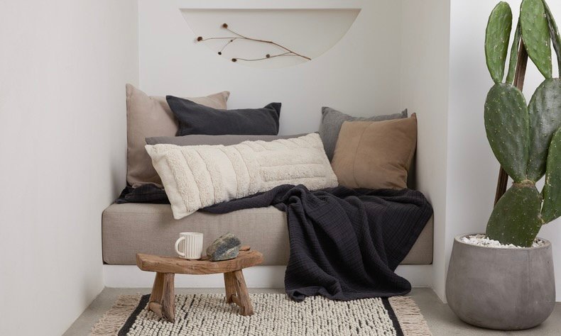 How to Style Throw Pillows on Your Couch Like a Designer Parachute