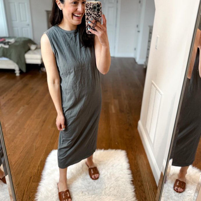 user image by @msnafashion, Women's Knit Midi Shift Dress - Universal Thread™