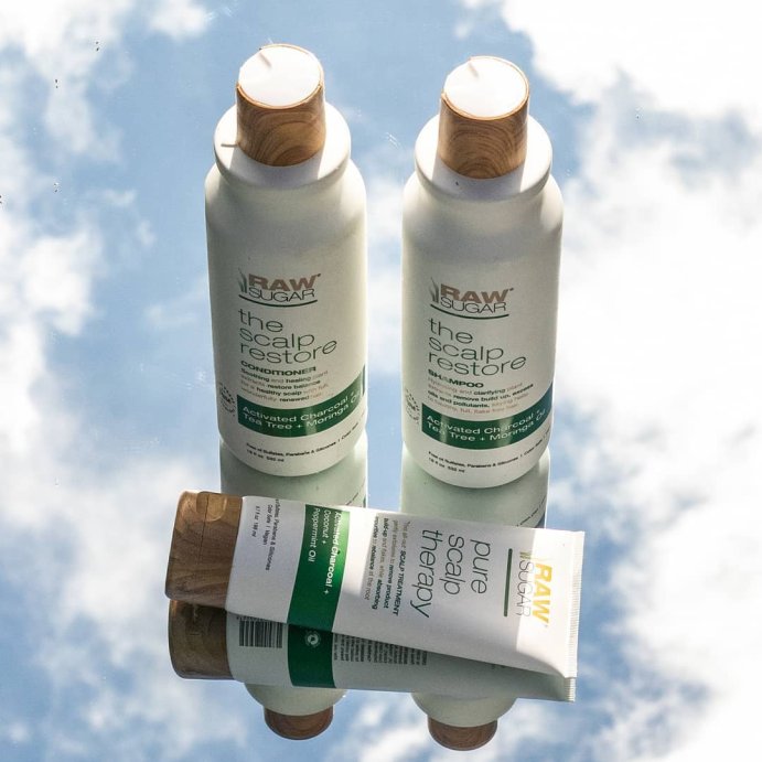 user image by @rawsugarliving, Raw Sugar The Scalp Restore Shampoo - Jojoba + Aloe + Niacinamide - 18 fl oz