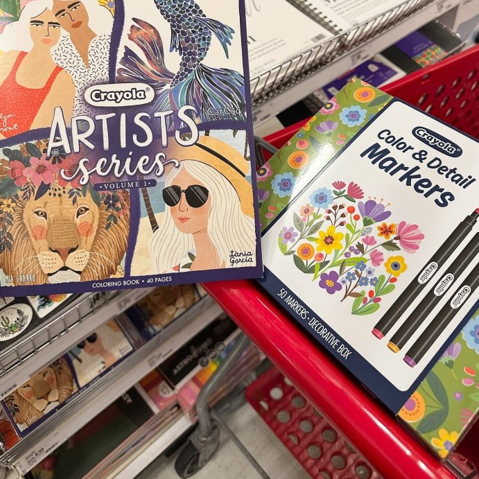 user image by @thetargetexplorer, Crayola Artist Series Coloring Book: Adult Creative Thinking, 40 Pages, 9 Years &#38; Up, 10&#34; x 8.5&#34;