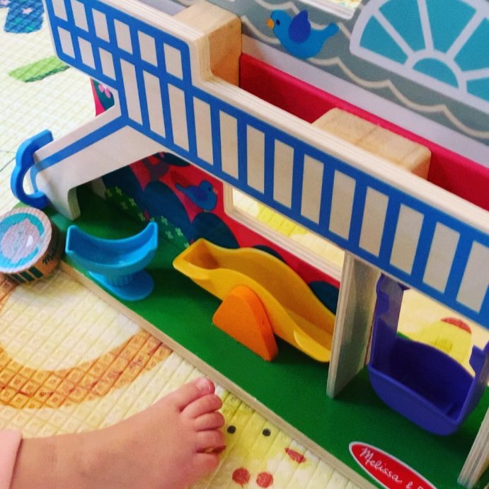user image by @littlegoose_speech, Melissa &#38; Doug GO Tots Wooden Schoolyard Tumble with 3 Disks