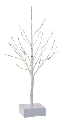 Shop CANVAS Pre-lit Birch Holiday Tabletop Tree with Timer, 18-in and more