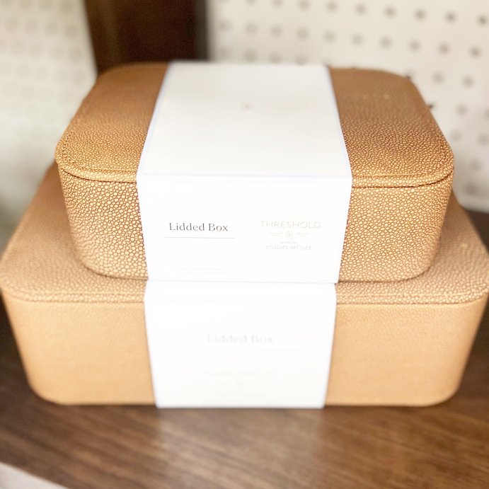 user image by @targetmakesmehappy, Shagreen Box with Lid - Threshold™ designed with Studio McGee