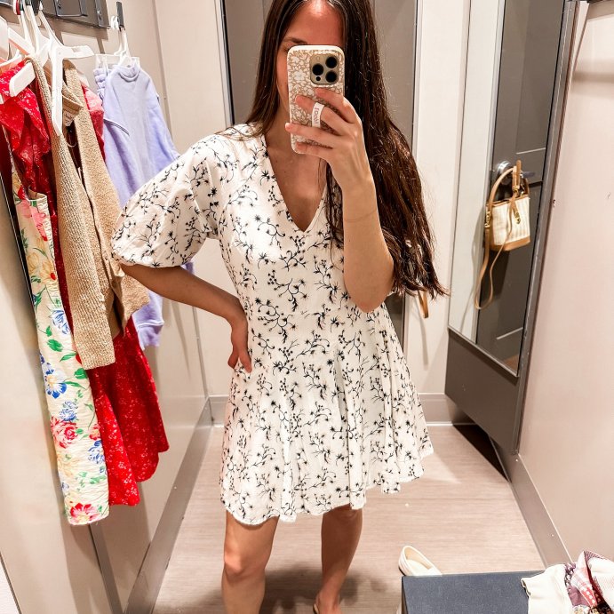 user image by @retailwithmechristamariee, Women's Bell Elbow Sleeve Mini A-Line Dress - Universal Thread™