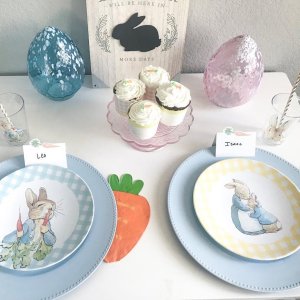 Beatrix Potter™ Ceramic Kids Plate Set | Easter Table Decor