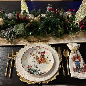 Twas the Night Before Christmas Salad Plates - Set of 4 - Mixed