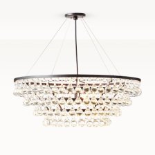 Shop Ellie Crystal Teardrop Chandelier, 30", Bronze and more
