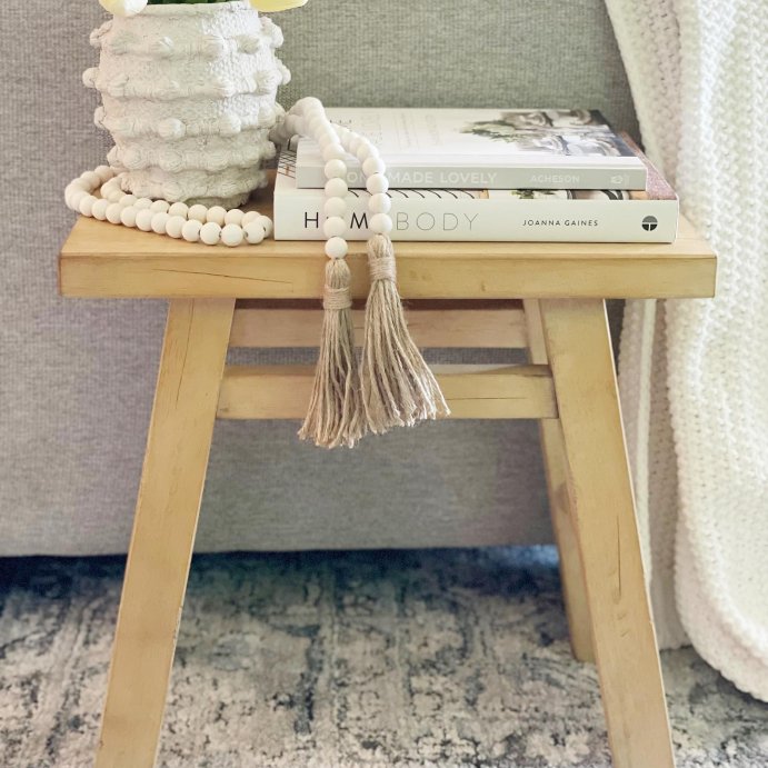user image by @athome_ren, Thatcher Wood Stool Natural - Threshold&#8482; designed with Studio McGee