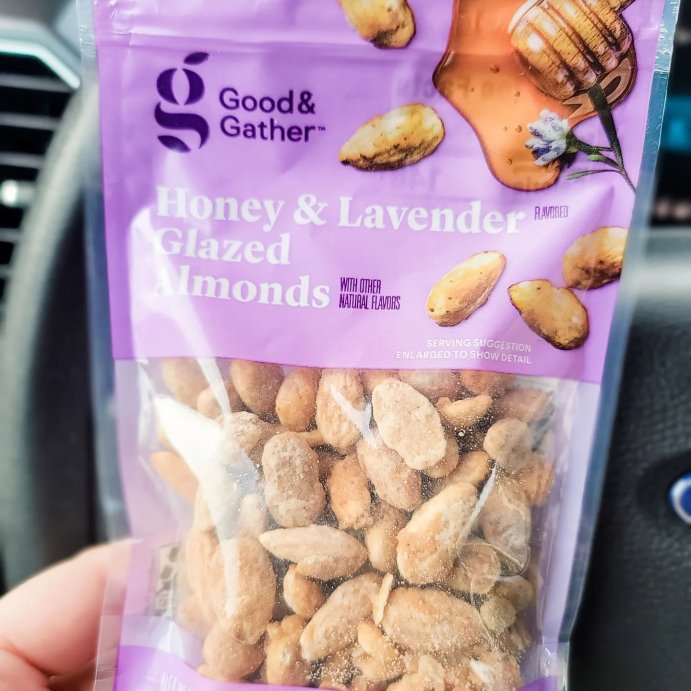 user image by @allthingscarlijean, Honey &#38; Lavender Glazed Almonds - 6oz - Good &#38; Gather&#8482;
