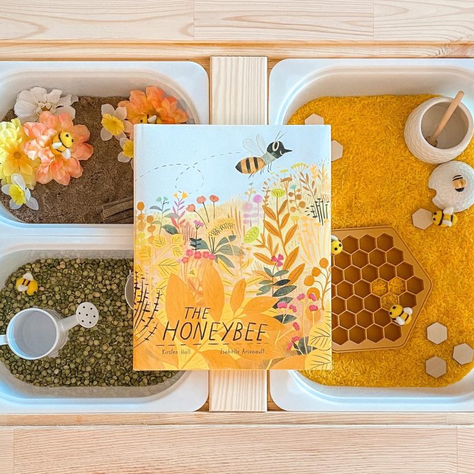 user image by @rustyrooscreativecloset, The Honeybee - (Classic Board Books) by  Kirsten Hall (Board Book)