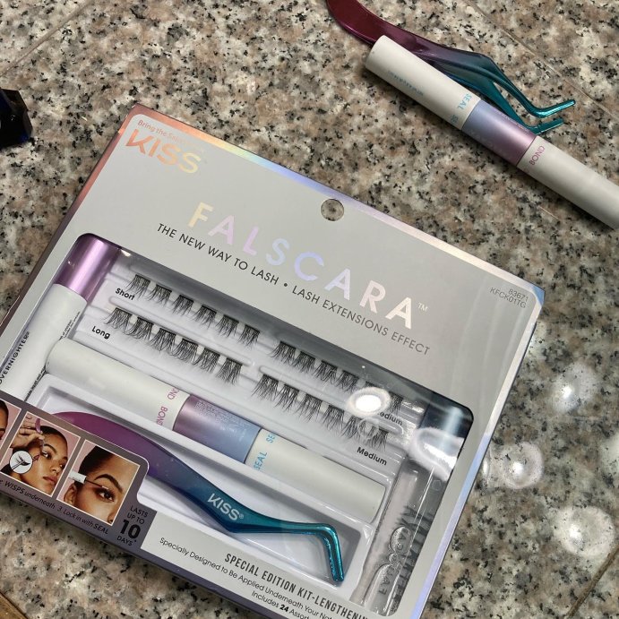 user image by @joshlynmerchant, KISS Products Falscara Lash Extension Kit - Lengthening Wisps - 36ct