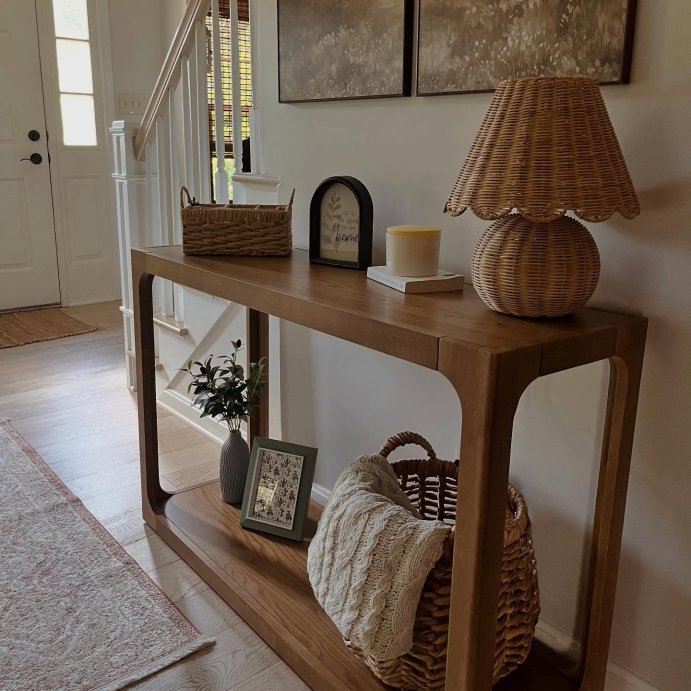 user image by @sarah_elizabeth_pgh, Table Lamp with Woven Base and Woven Shade - Threshold&#8482; designed with Studio McGee