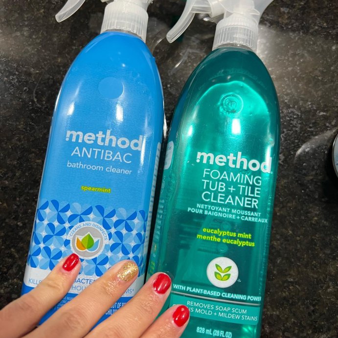 user image by @targetqueenri, Method Spearmint Antibacterial Bathroom Cleaner Spray Bottle - 28 fl oz