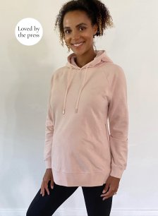 Shop Isabella Oliver Mimi Organic Maternity Hoodie-Rose and more