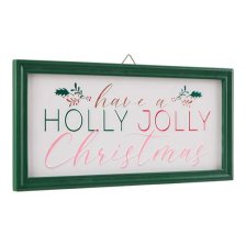 Shop CANVAS Merry Mingle Collection "Have a Holly Jolly Christmas" Metal Sign, 16.5-in and more
