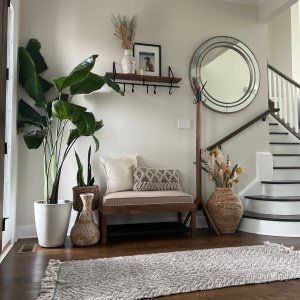 Lucy Mango Wood Shelf With Hooks