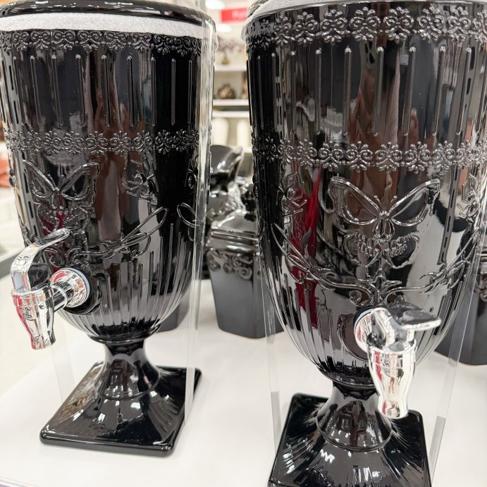user image by @treatmetotarget, 108.22oz Glass Beverage Dispenser Black - Threshold&#8482;