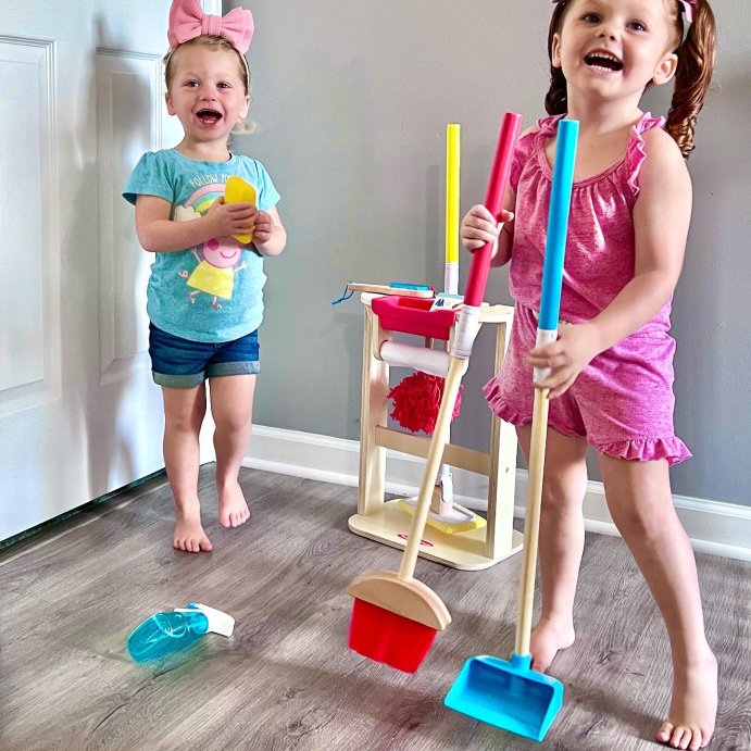 user image by @r3b3cca.a, Melissa &#38; Doug Deluxe Sparkle &#38; Shine Cleaning Play Set (11pc)
