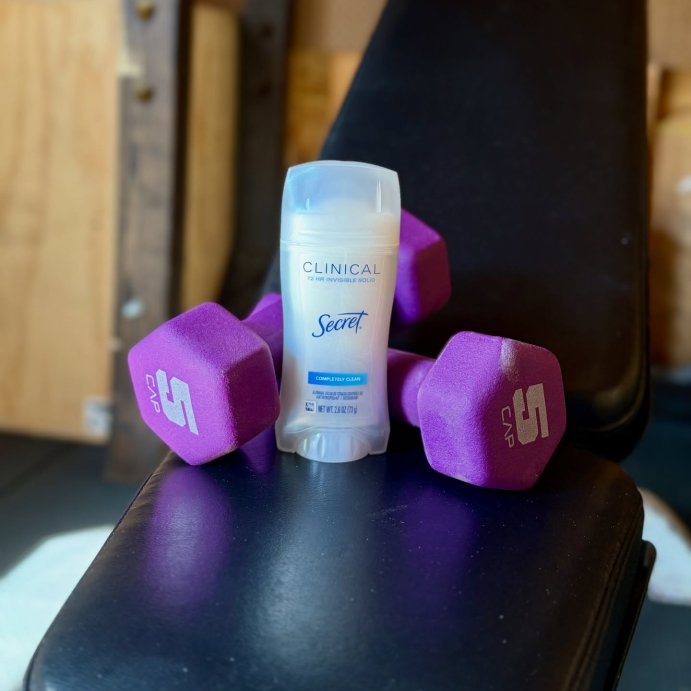 user image by @influenster5826, Secret Clinical Strength Completely Clean Invisible Solid Antiperspirant & Deodorant