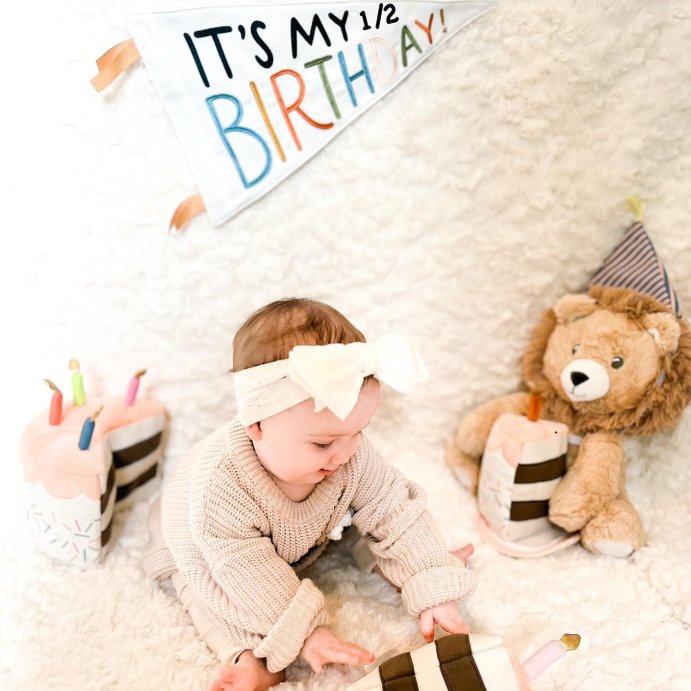 user image by @kori__hart, Kids&#39; Birthday Cake Interactive Play Set - Pillowfort&#8482;: Novelty Plush Throw Pillow, Multicolored, Indoor Use