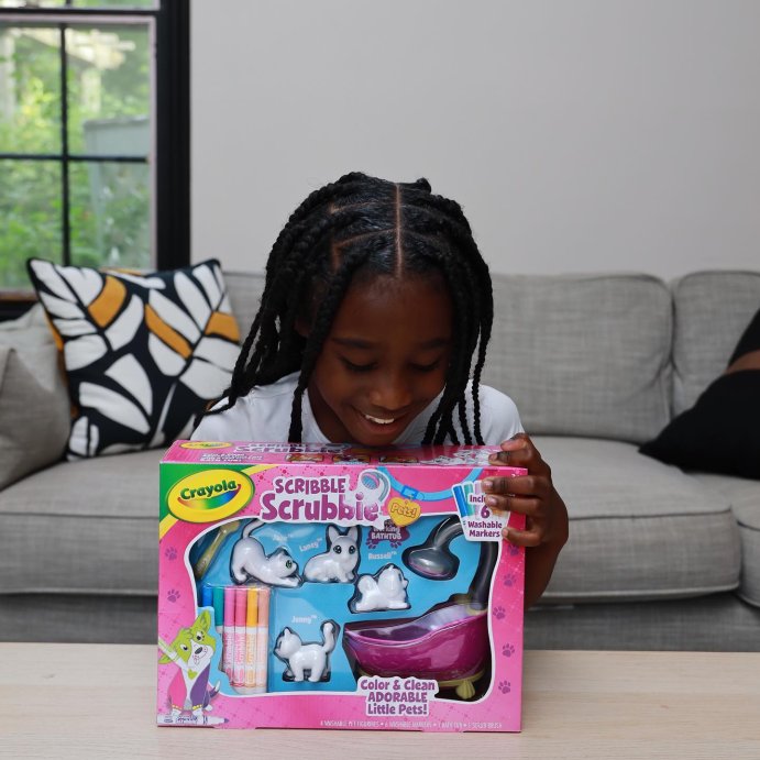 user image by @brownskinbeautiful, Crayola 12pc Scribble Scrubbie Pets Tub Set: Washable Marker Craft Kit for Kids, Drawing &#38; Coloring Activity, Ages 3+