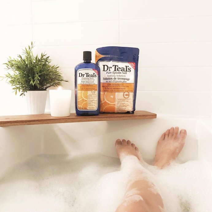 user image by @thelittleloft, Dr Teal&#39;s Epsom Salt Magnesium Soak - Glow &#38; Radiance with Vitamin C &#38; Citrus Essential Oils - 3 lbs