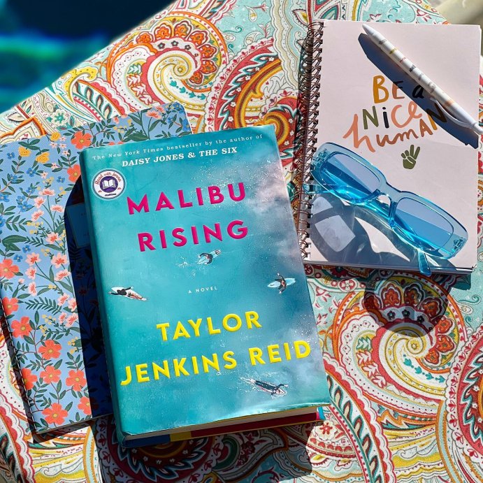 user image by @itskelseydonlon, Malibu Rising - by Taylor Jenkins Reid