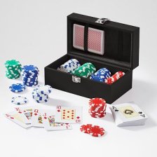 Shop Leather Poker Set, Black and more Shop Leather Poker Set, Black and more